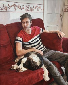 "The Painter's Dog Resting", 2019. Oil-on-Canvas, 60x76cm.