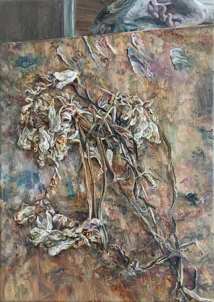 'The Attar of Roses', 2021. 30x20cm, Oil-on-Canvas